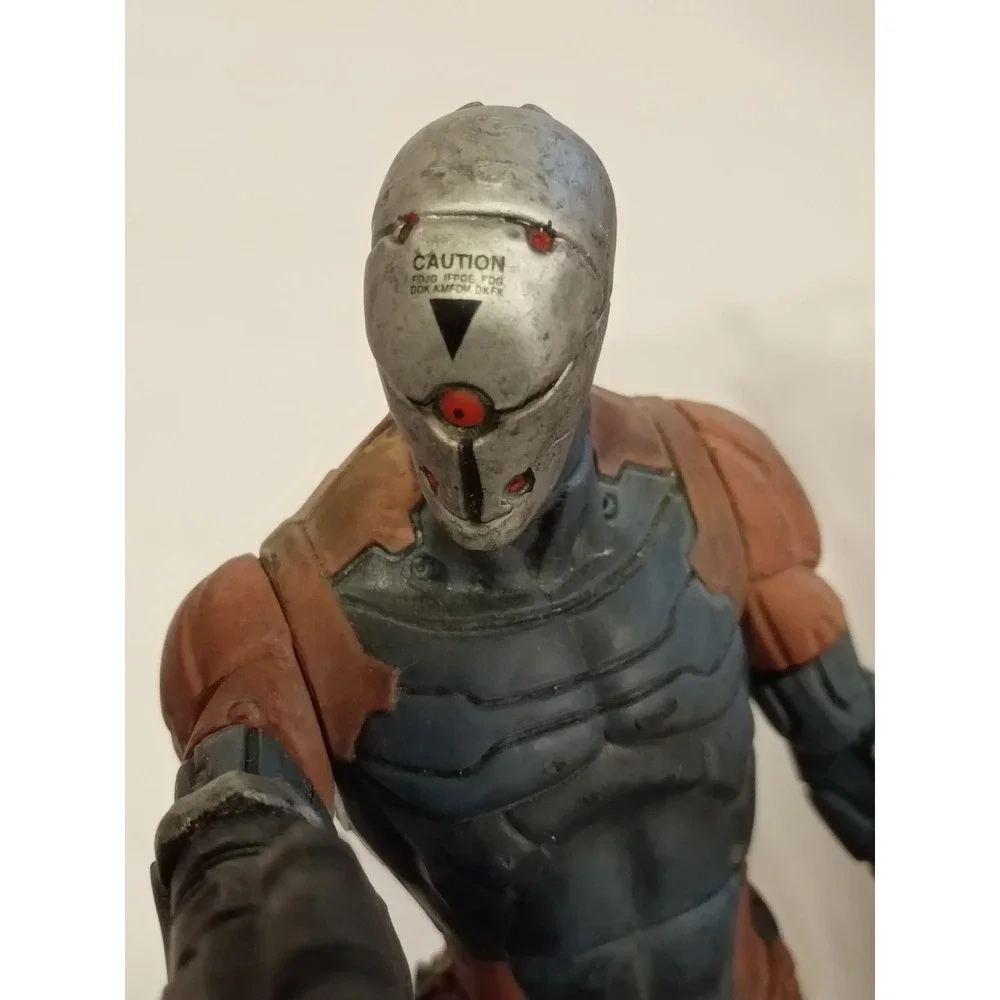 Metal Gear Solid Gray Fox Cyborg Ninja Action Figure Orange‎ Blue Silver 7 Inch